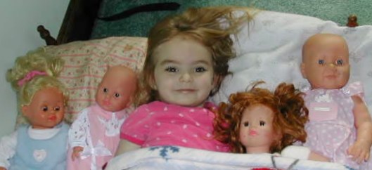 one of the dolls